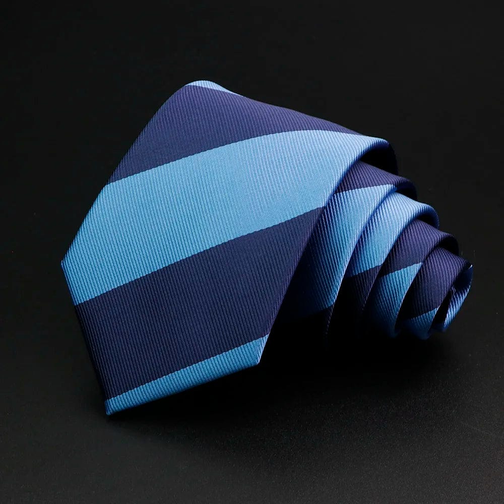 ZONFAZ Classic Striped Red Blue Green Ties