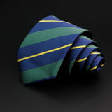 ZONFAZ Classic Striped Red Blue Green Ties