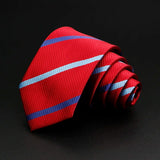 ZONFAZ Classic Striped Red Blue Green Ties