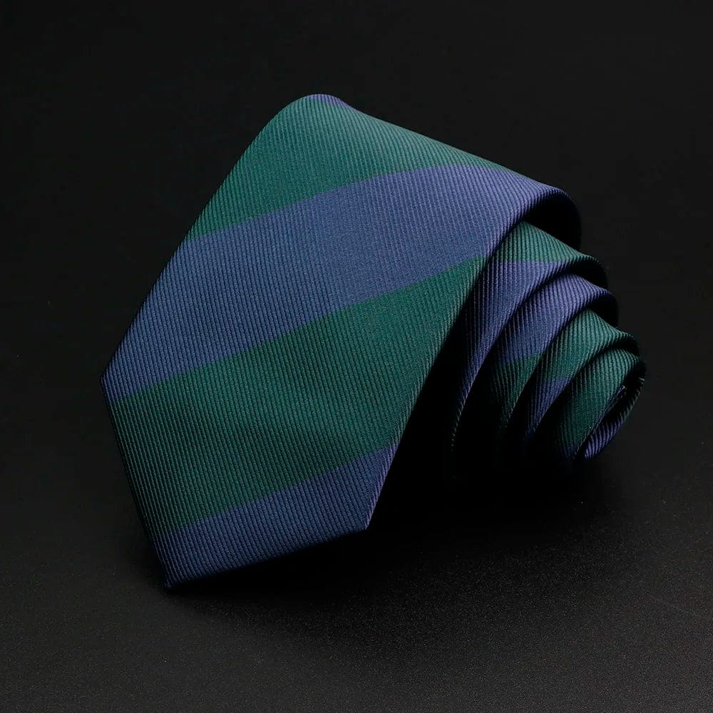 ZONFAZ Classic Striped Red Blue Green Ties