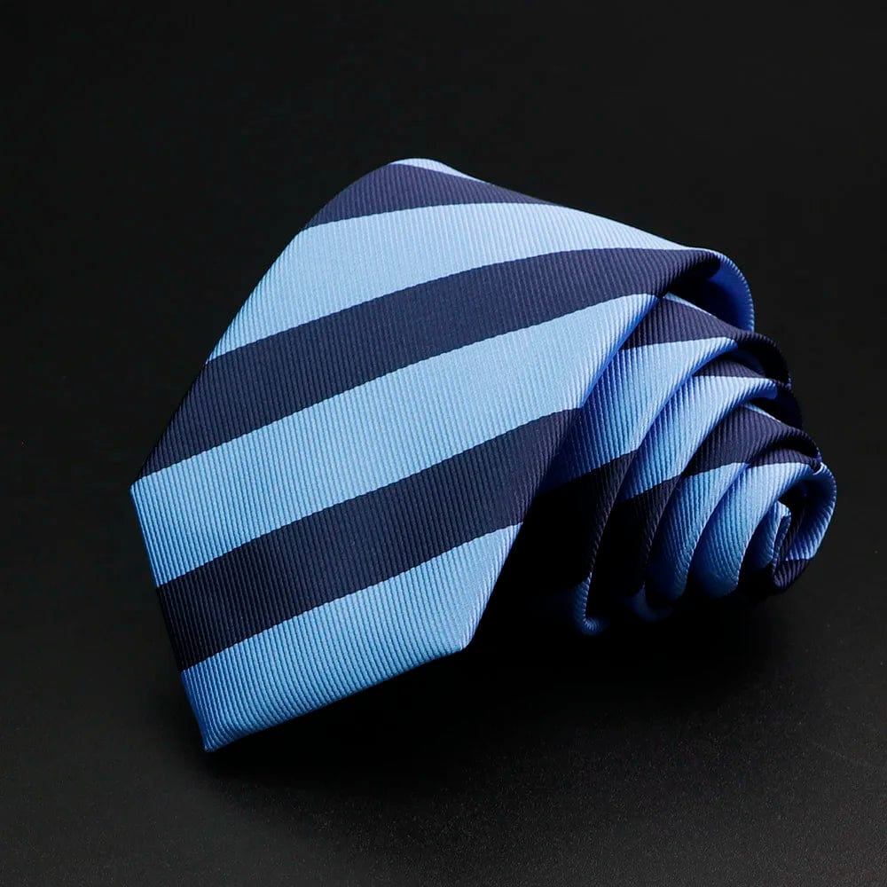 ZONFAZ Classic Striped Red Blue Green Ties