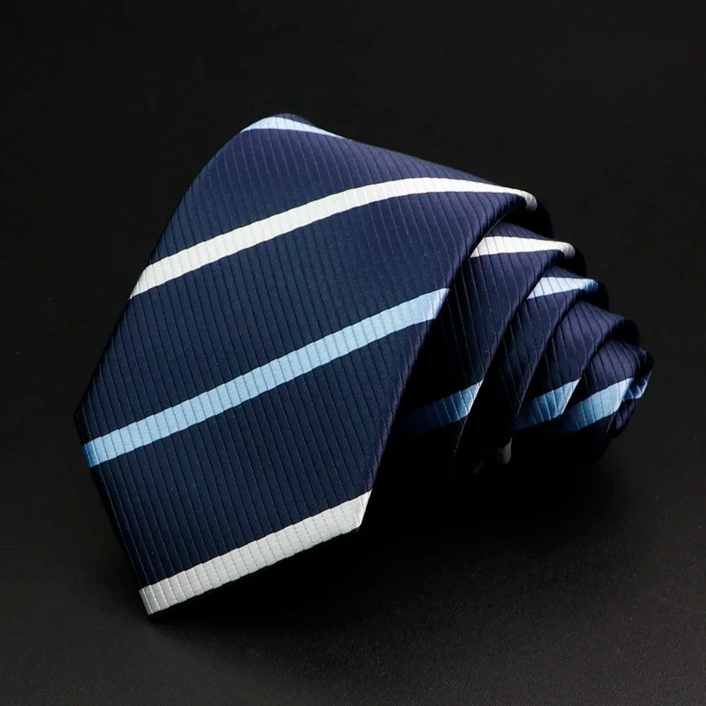 ZONFAZ Classic Striped Red Blue Green Ties