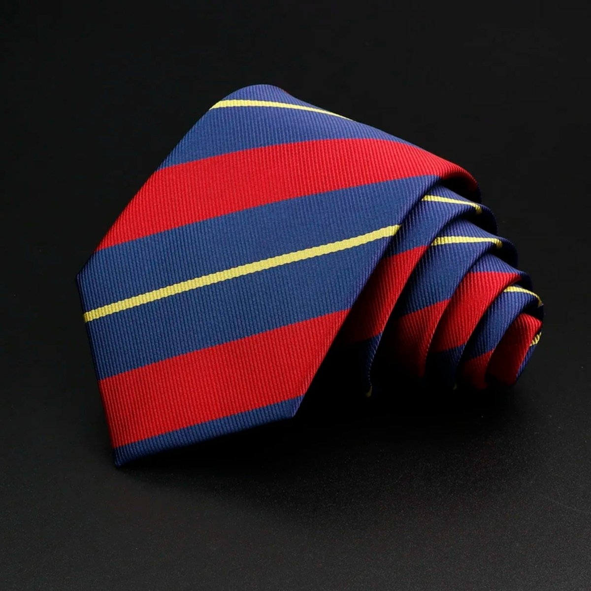 ZONFAZ Classic Striped Red Blue Green Ties