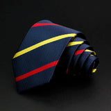 ZONFAZ Classic Striped Red Blue Green Ties