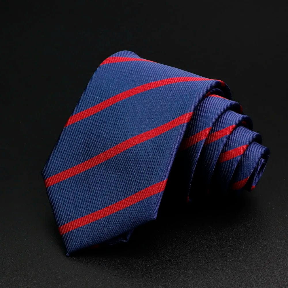 ZONFAZ Classic Striped Red Blue Green Ties