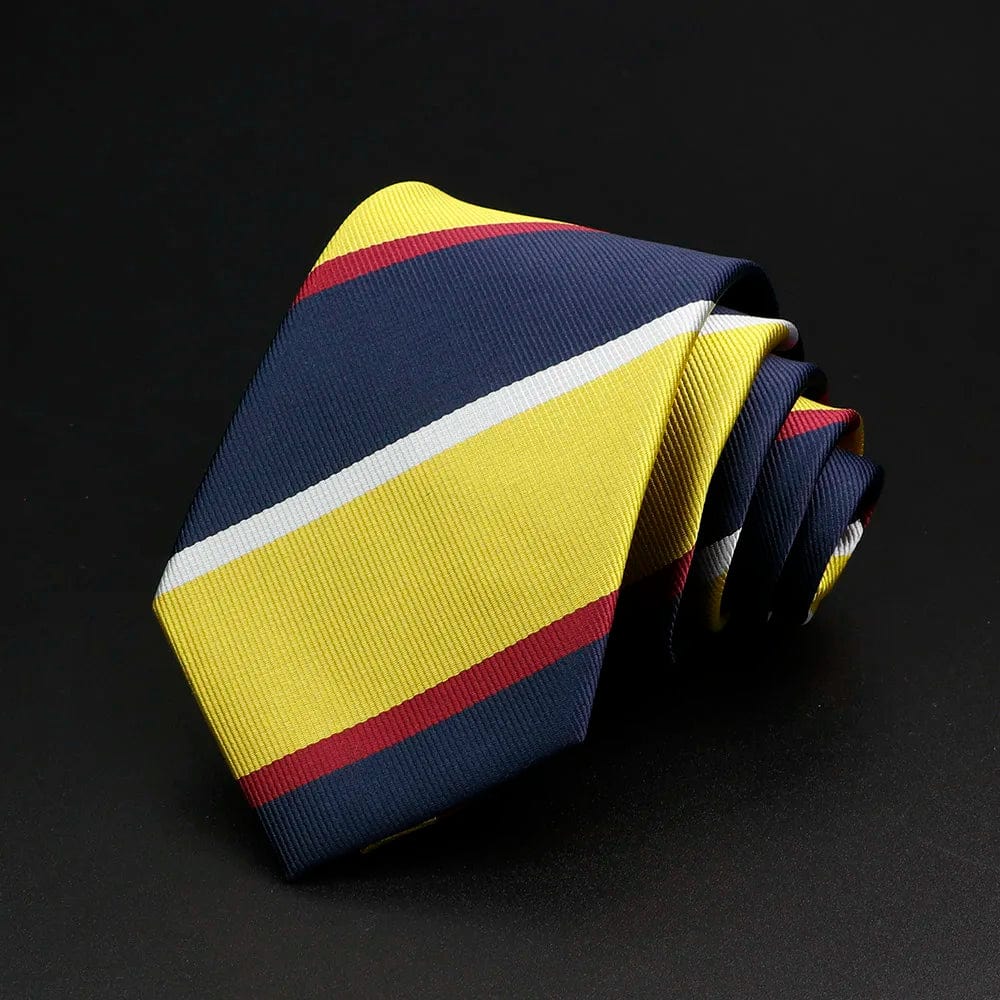 ZONFAZ Classic Striped Red Blue Green Ties