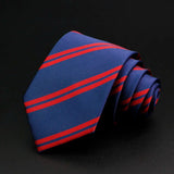 ZONFAZ Classic Striped Red Blue Green Ties