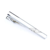 ZONFAZ Classical Silver Tie Clips Men's Metal Necktie Bar Dress Shirts Tie Pin For Wedding Ceremony Carving