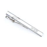 ZONFAZ Classical Silver Tie Clips Men's Metal Necktie Bar Dress Shirts Tie Pin For Wedding Ceremony Carving