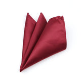 ZONFAZ Colorful Solid Soft Silk Pocket Square