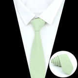 ZONFAZ Coral Wedding Cotton Skinny Ties