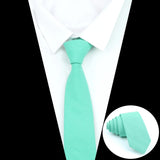 ZONFAZ Coral Wedding Cotton Skinny Ties