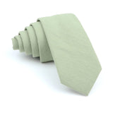 ZONFAZ Coral Wedding Cotton Skinny Ties