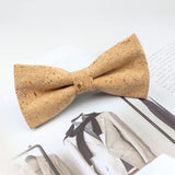 ZONFAZ Cork Wood Bow Ties Novelty Handmade Wooden Bowtie for Parent - Child