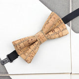 ZONFAZ Cork Wood Bow Ties Novelty Handmade Wooden Bowtie for Parent - Child