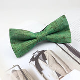 ZONFAZ Cork Wood Bow Ties Novelty Handmade Wooden Bowtie for Parent - Child