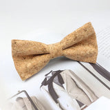 ZONFAZ Cork Wood Bow Ties Novelty Handmade Wooden Bowtie for Parent - Child