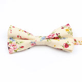 ZONFAZ Cotton Floral Bow Tie for Men Women Chilren Wedding Party Bowties