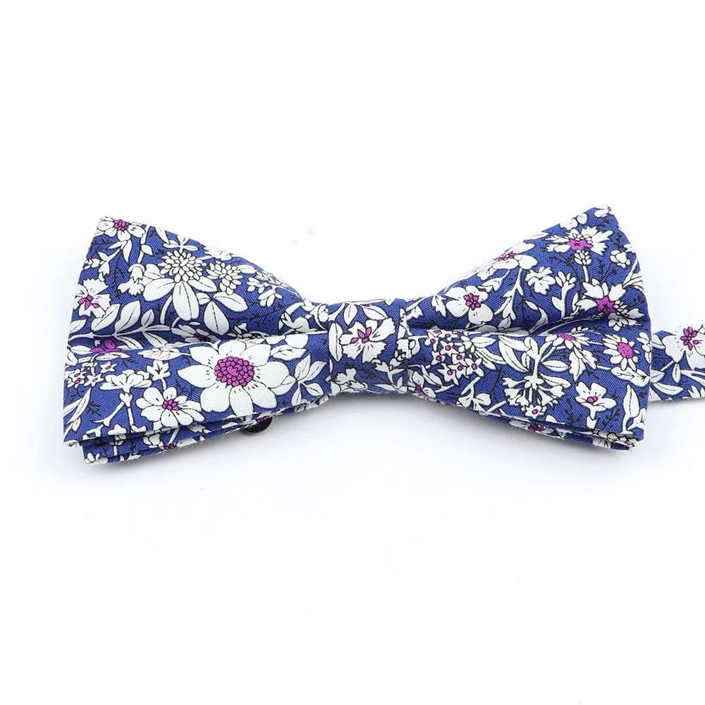 ZONFAZ Cotton Floral Bow Tie for Men Women Chilren Wedding Party Bowties