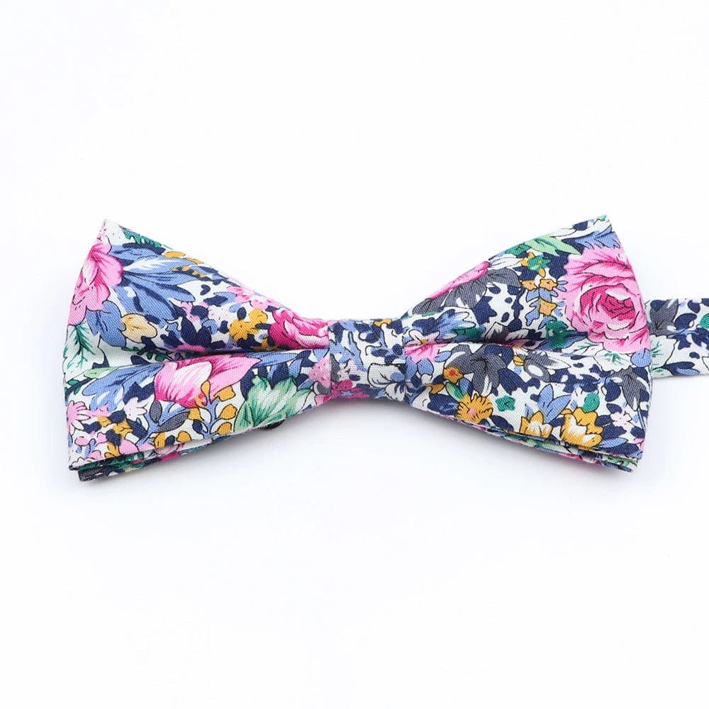 ZONFAZ Cotton Floral Bow Tie for Men Women Chilren Wedding Party Bowties