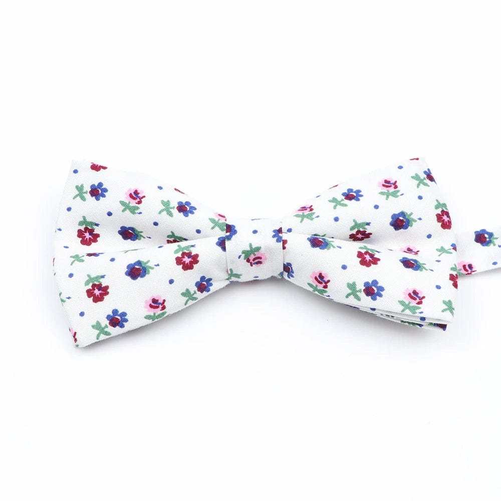 ZONFAZ Cotton Floral Bow Tie for Men Women Chilren Wedding Party Bowties