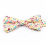 ZONFAZ Cotton Floral Bow Tie for Men Women Chilren Wedding Party Bowties