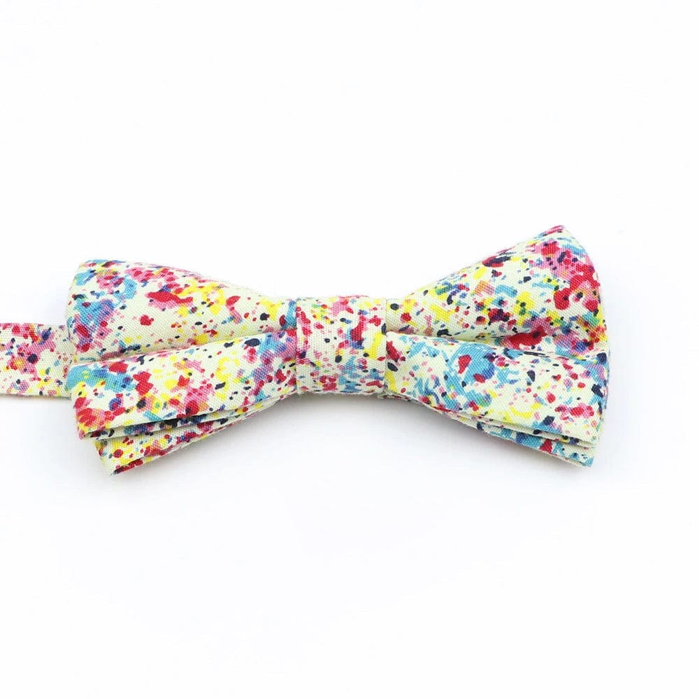 ZONFAZ Cotton Floral Bow Tie for Men Women Chilren Wedding Party Bowties