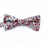 ZONFAZ Cotton Floral Bow Tie for Men Women Chilren Wedding Party Bowties