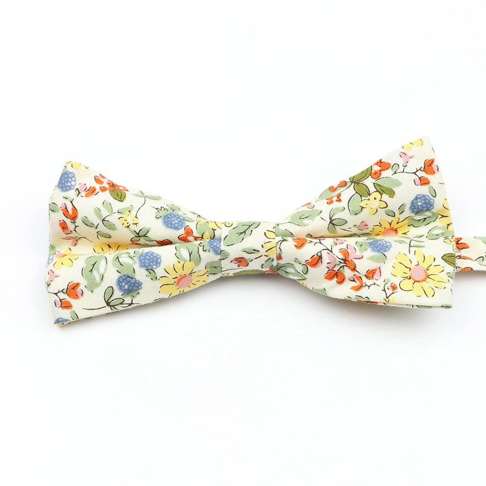 ZONFAZ Cotton Floral Bow Tie for Men Women Chilren Wedding Party Bowties