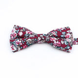 ZONFAZ Cotton Floral Bow Tie for Men Women Chilren Wedding Party Bowties