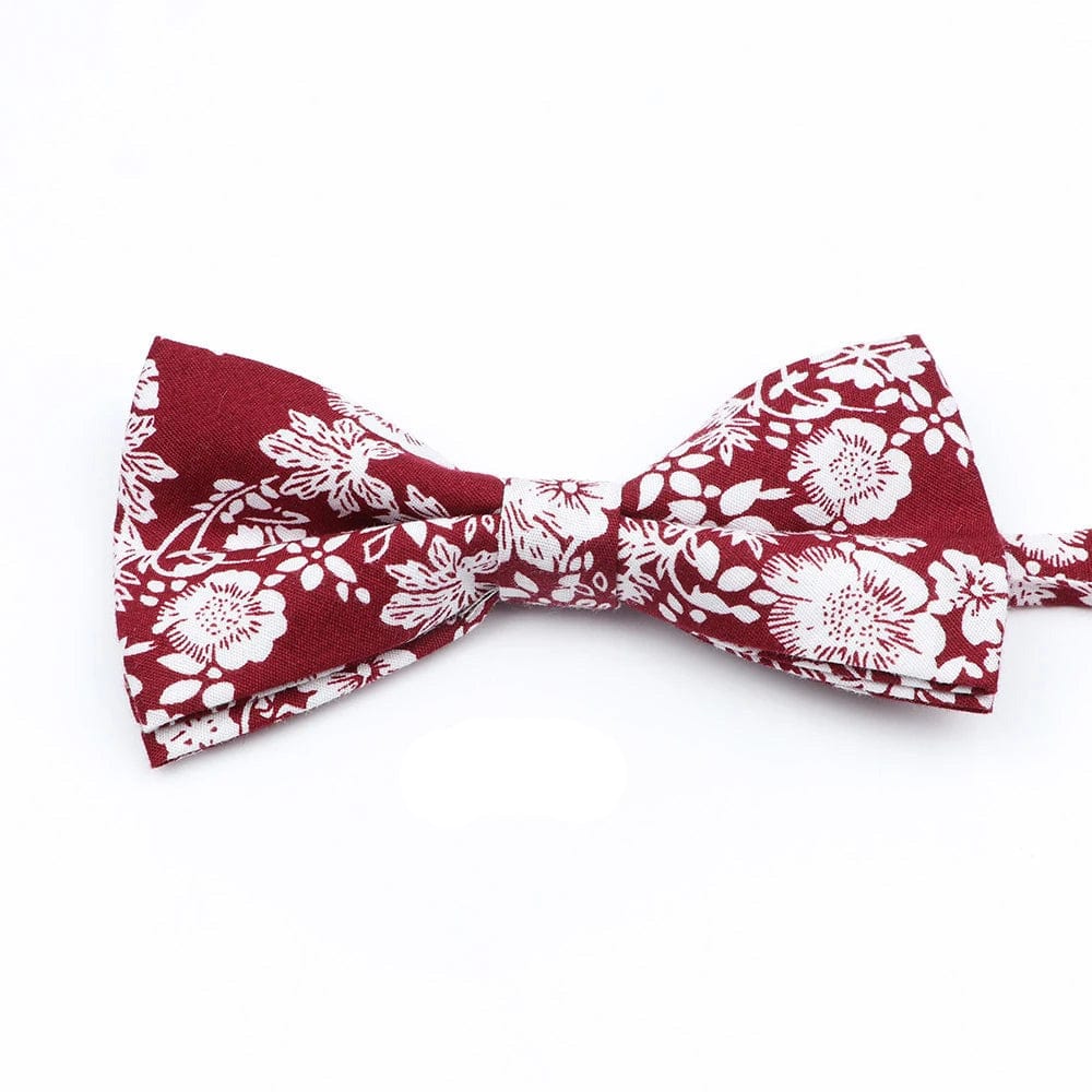 ZONFAZ Cotton Floral Bow Tie for Men Women Chilren Wedding Party Bowties