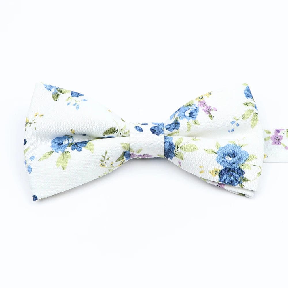 ZONFAZ Cotton Floral Bow Tie for Men Women Chilren Wedding Party Bowties