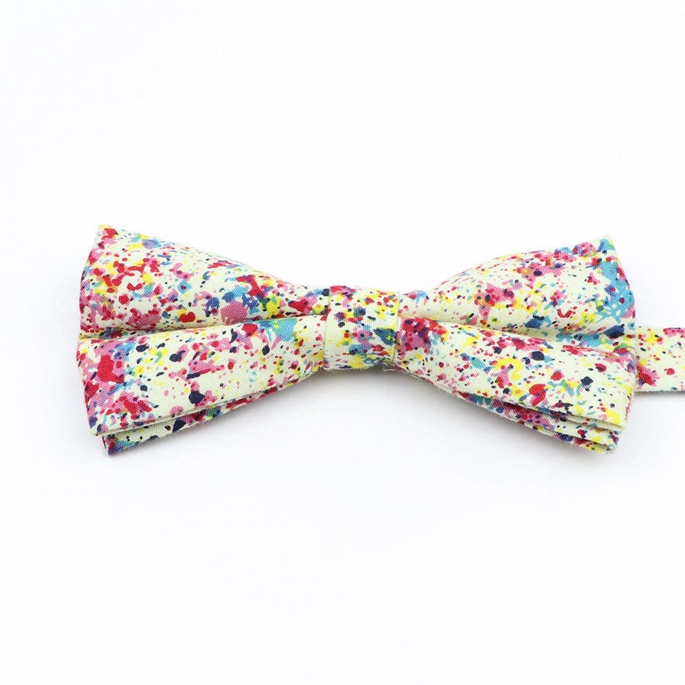 ZONFAZ Cotton Floral Bow Tie for Men Women Chilren Wedding Party Bowties