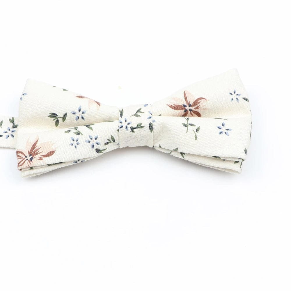 ZONFAZ Cotton Floral Bow Tie for Men Women Chilren Wedding Party Bowties