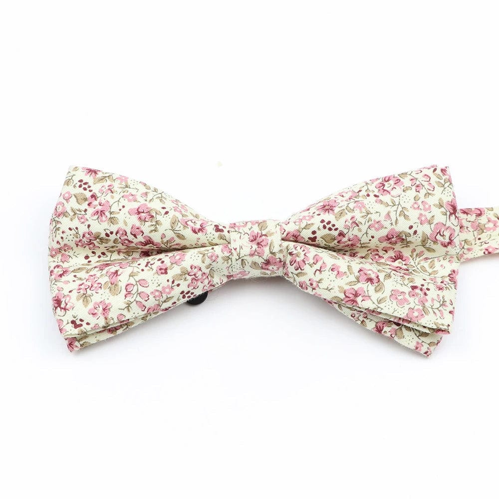 ZONFAZ Cotton Floral Bow Tie for Men Women Chilren Wedding Party Bowties