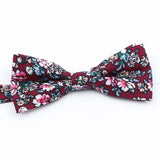 ZONFAZ Cotton Floral Bow Tie for Men Women Chilren Wedding Party Bowties