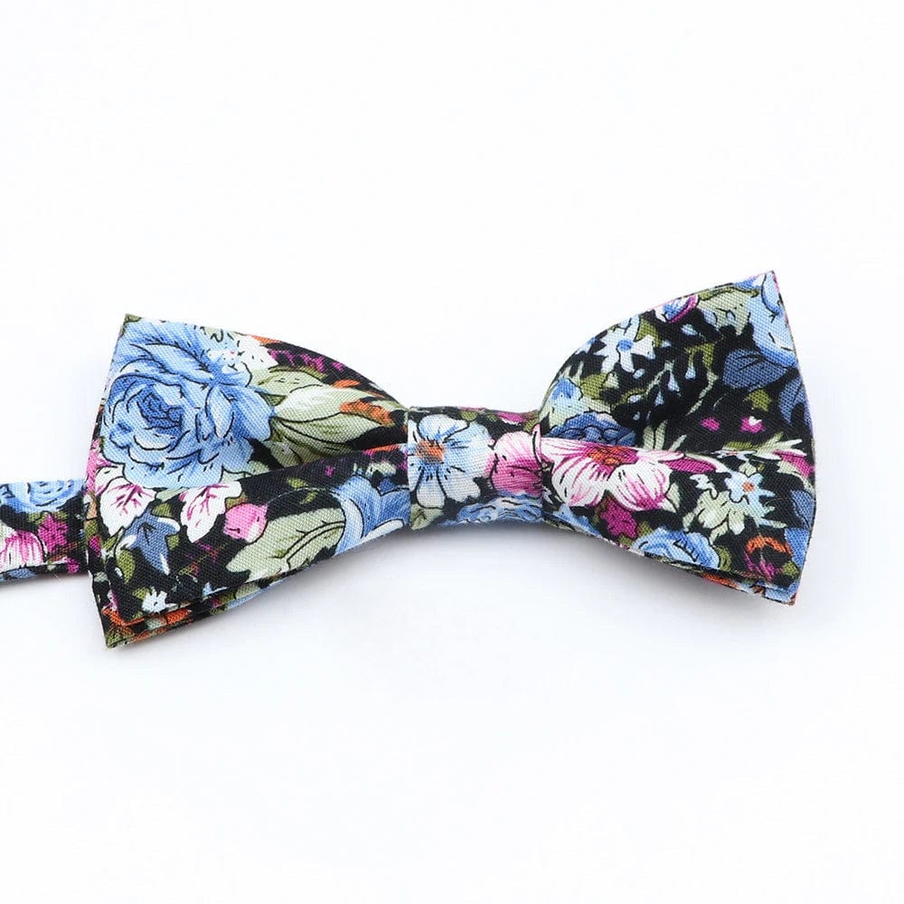 ZONFAZ Cotton Floral Bow Tie for Men Women Chilren Wedding Party Bowties