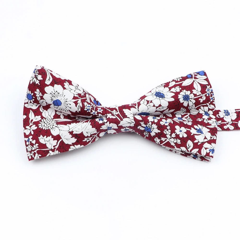 ZONFAZ Cotton Floral Bow Tie for Men Women Chilren Wedding Party Bowties