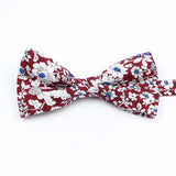 ZONFAZ Cotton Floral Bow Tie for Men Women Chilren Wedding Party Bowties