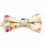 ZONFAZ Cotton Floral Bow Tie for Men Women Chilren Wedding Party Bowties