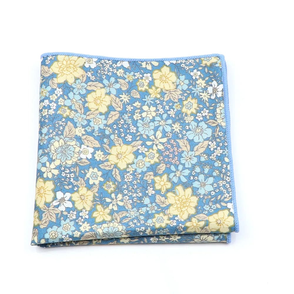 ZONFAZ Cotton Floral Handkerchief Flower Hanky