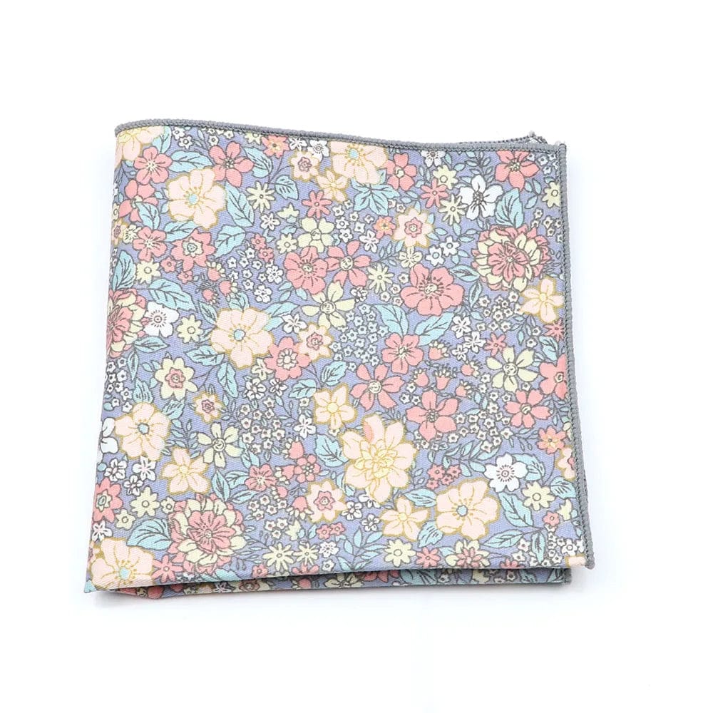 ZONFAZ Cotton Floral Handkerchief Flower Hanky