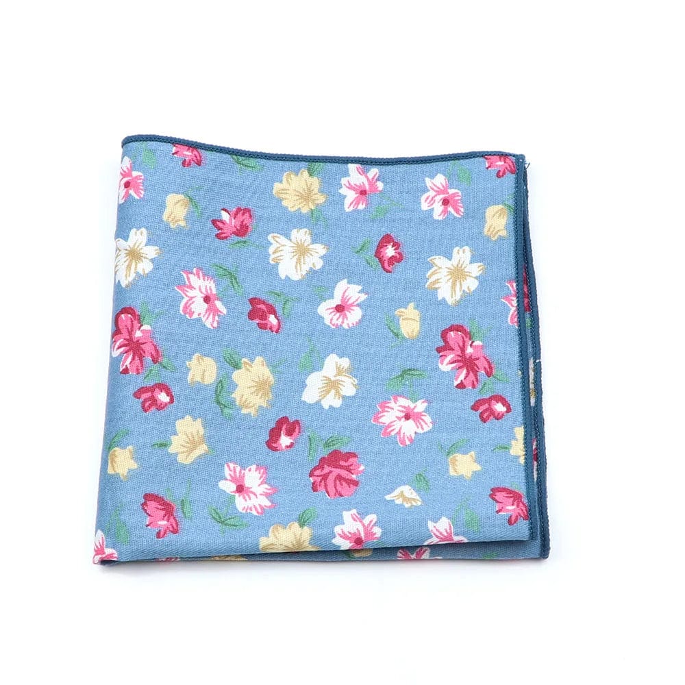 ZONFAZ Cotton Floral Handkerchief Flower Hanky