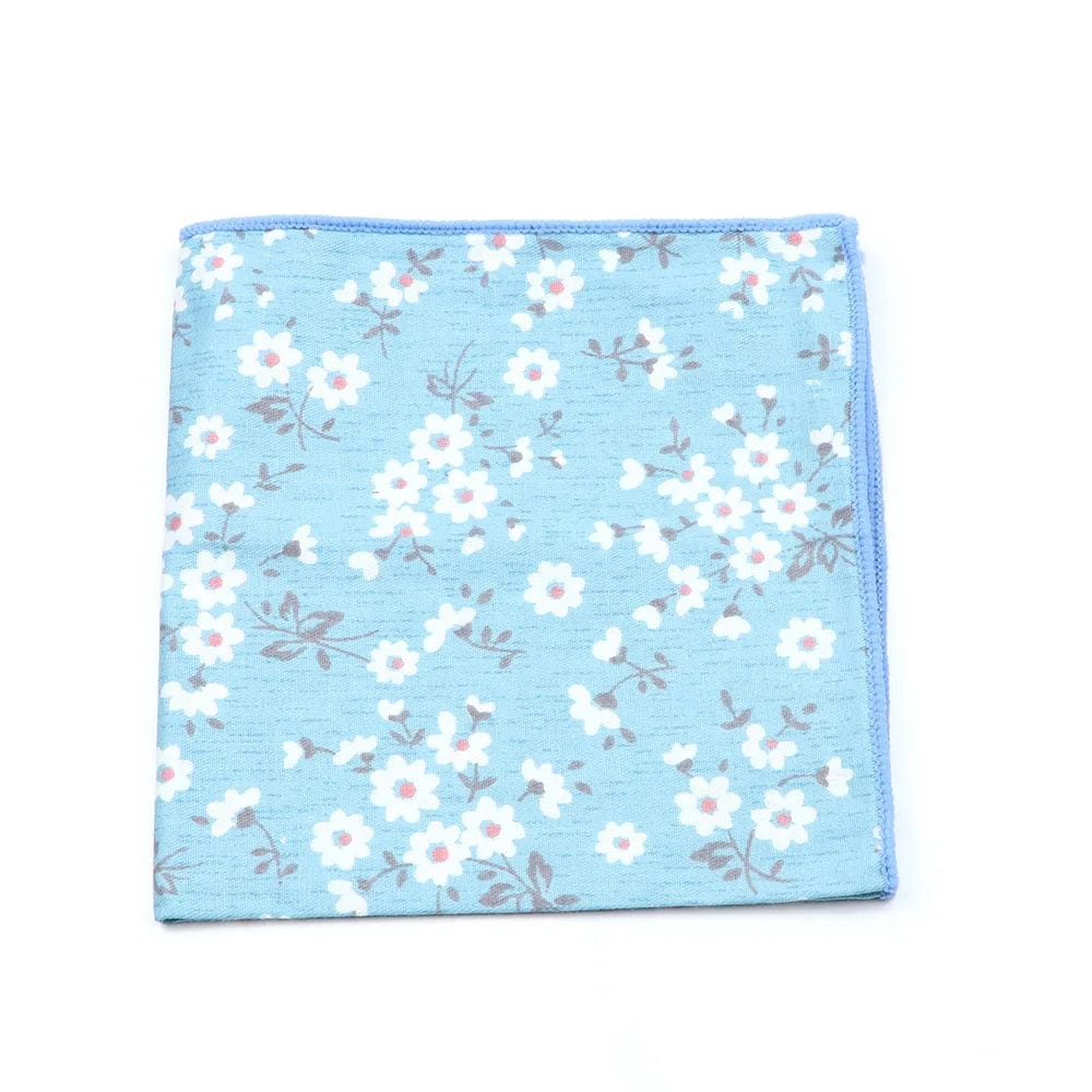 ZONFAZ Cotton Floral Handkerchief Flower Hanky