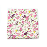 ZONFAZ Cotton Floral Handkerchief Flower Hanky