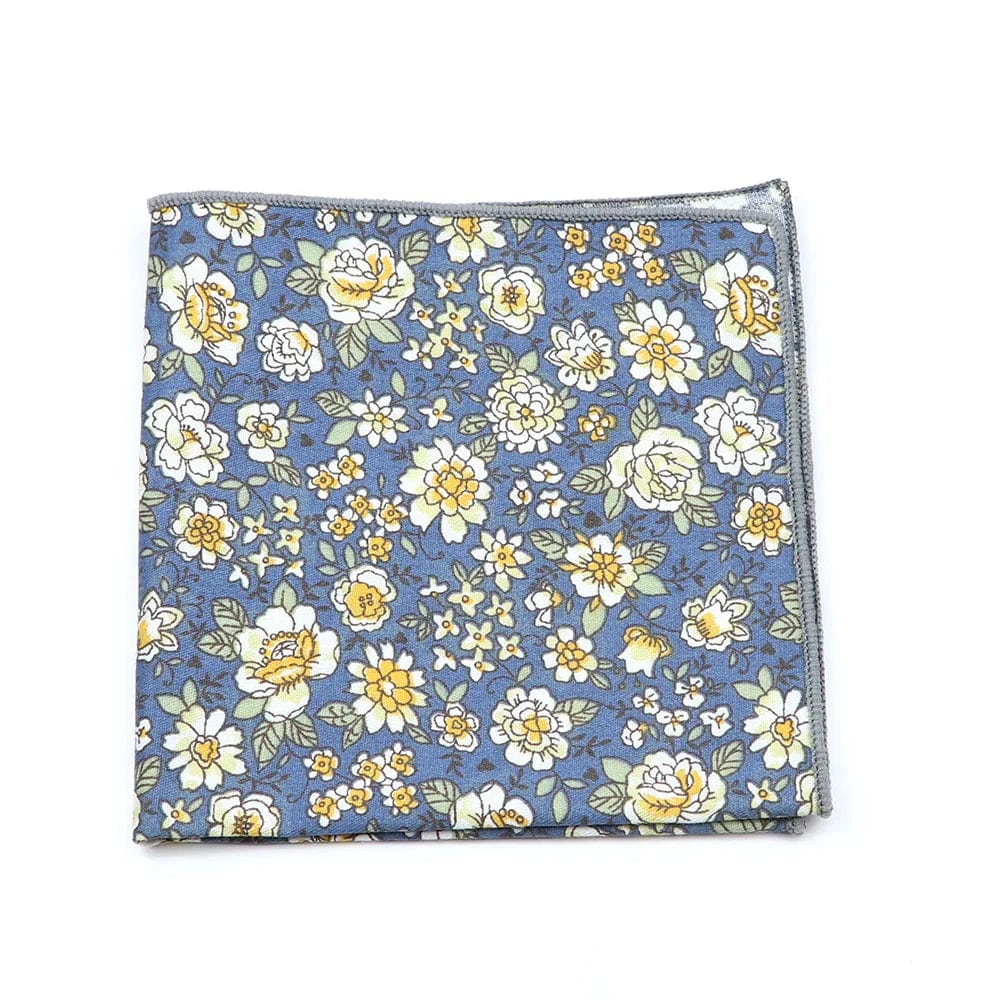 ZONFAZ Cotton Floral Handkerchief Flower Hanky