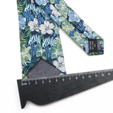 ZONFAZ Cotton Floral Neckties For Men Women 6.5cm Skinny Flower Wedding Ties