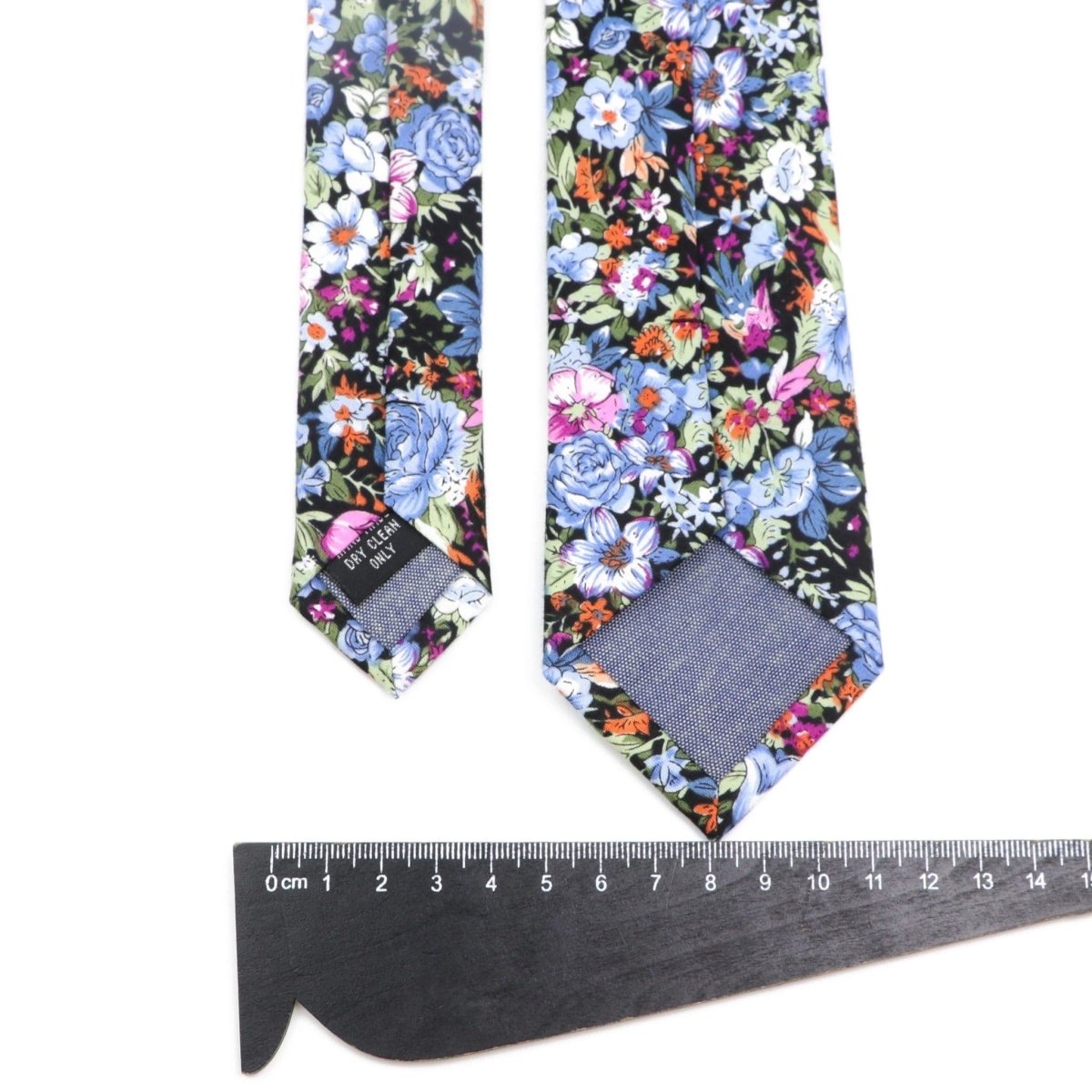 ZONFAZ Cotton Floral Ties For Men Women Elegant Flower Printed Skinny Necktie