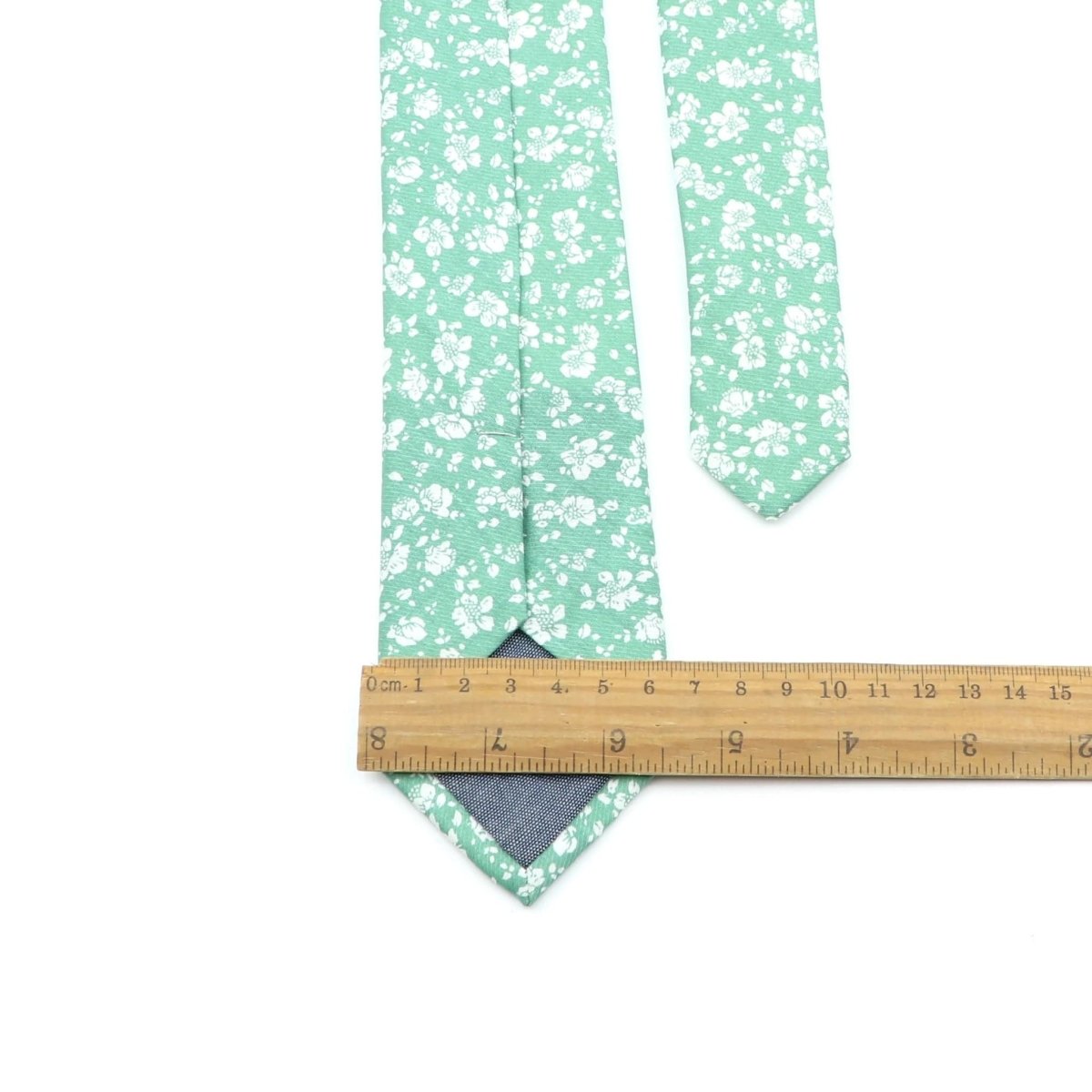 ZONFAZ Cotton Floral Ties For Men Women Skinny Flower Necktie