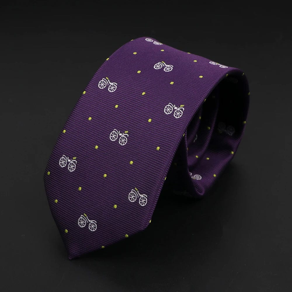 ZONFAZ Cute Cartoon Slim Ties